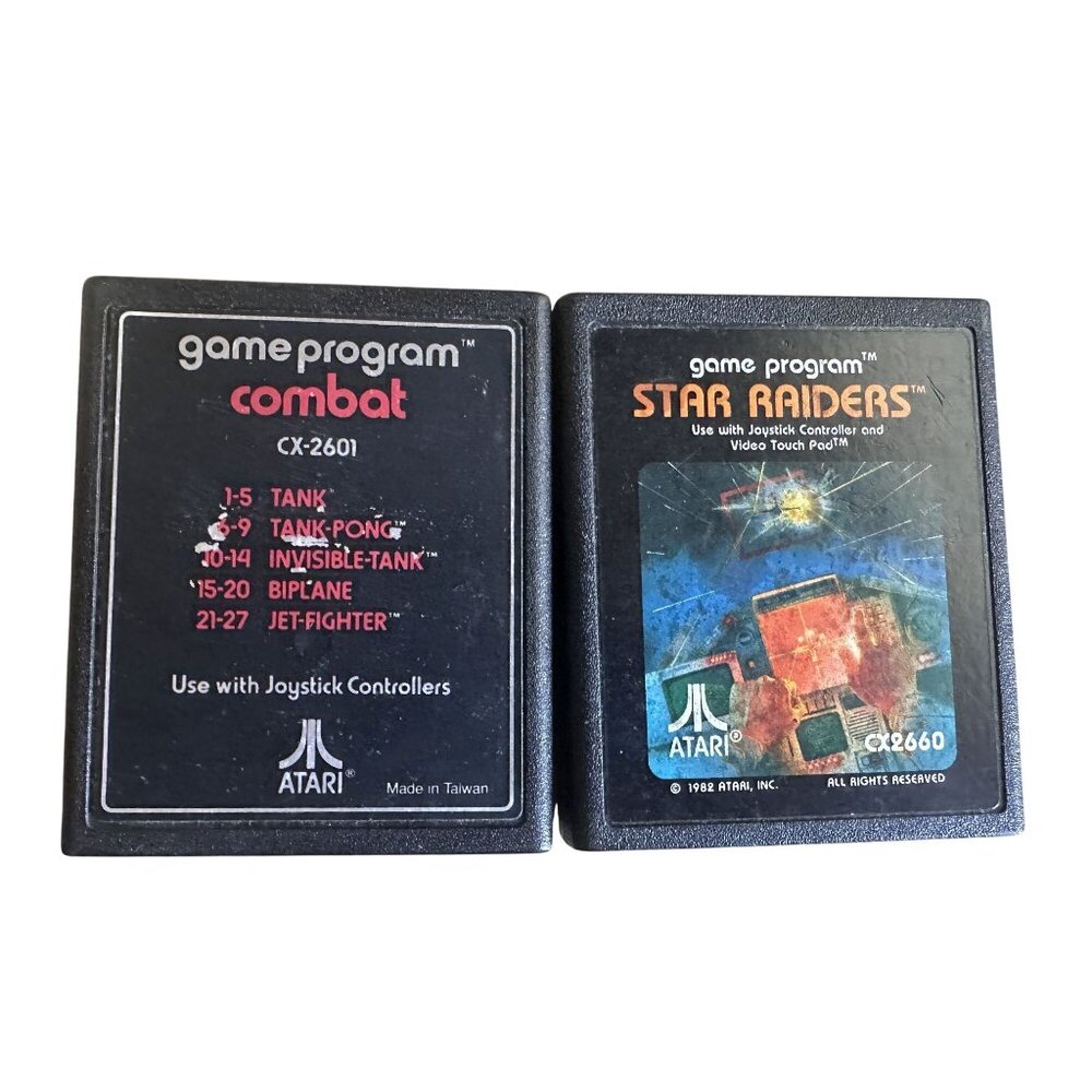 Vintage Atari 2600 Games 2 Games Combat & Star Raiders